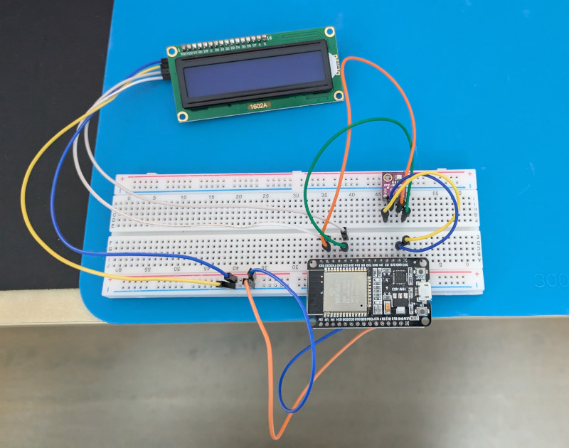 ESP-32 temperature display