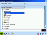 Account list - unlocked